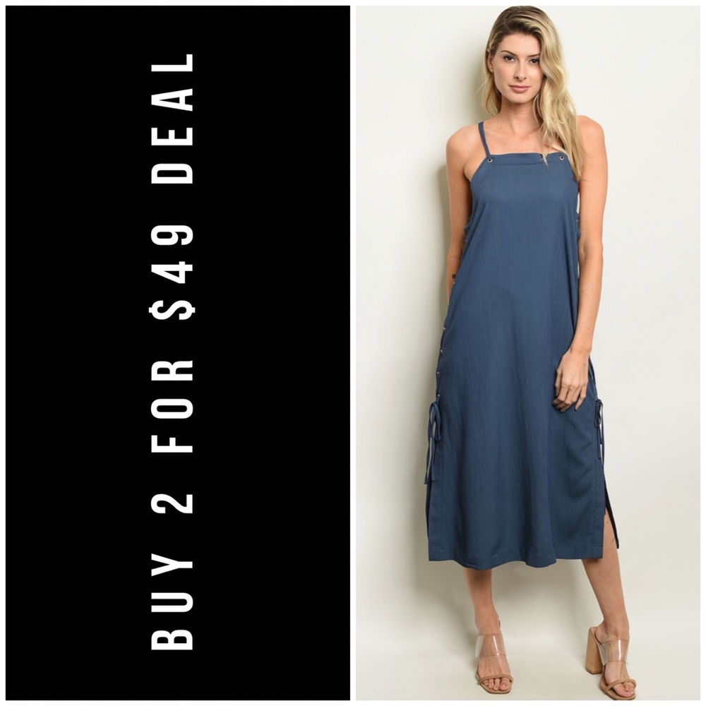 ☀️BLUE CHAMBRAY DRESS
